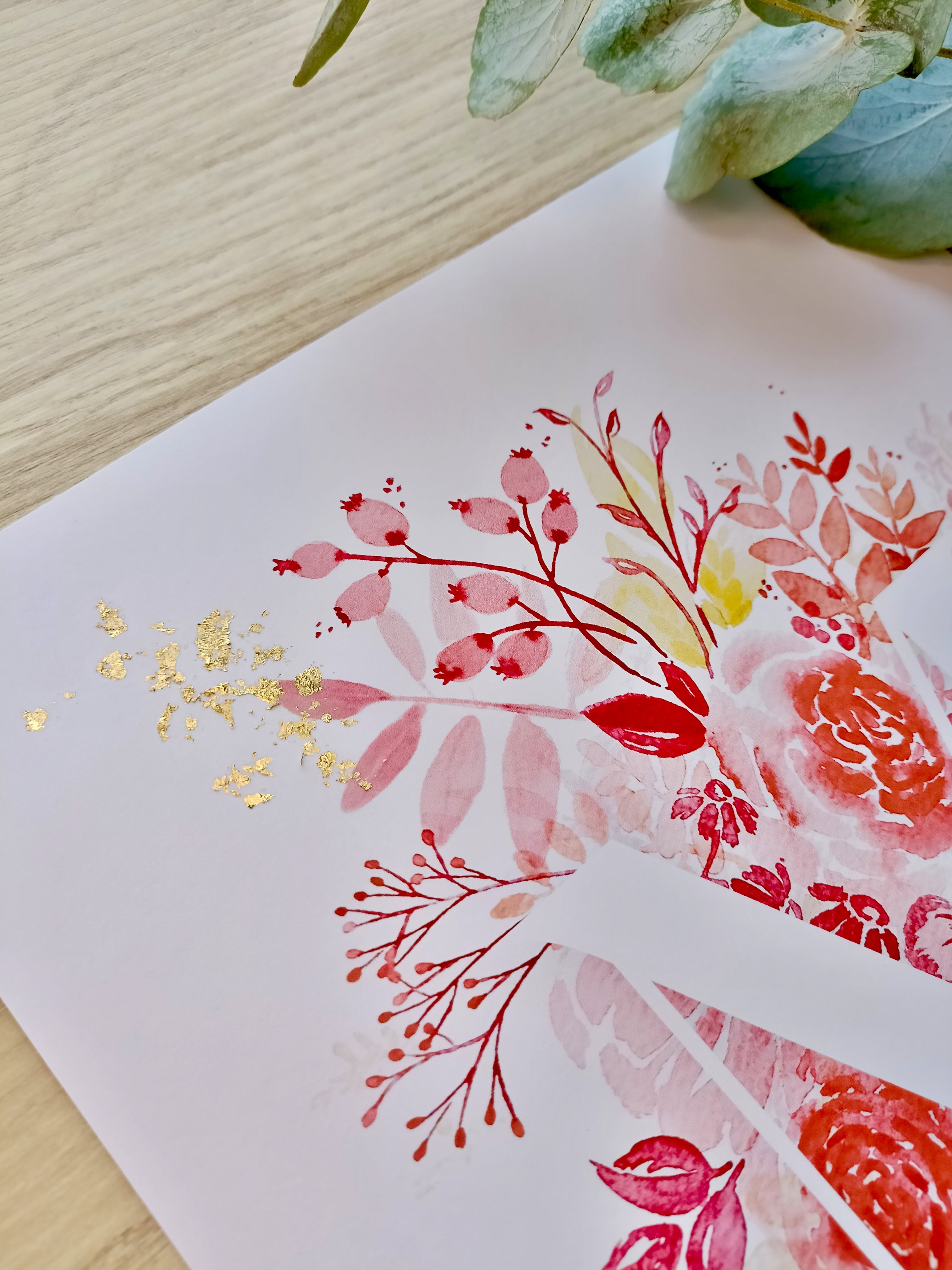 Affiche Lettre fleurie